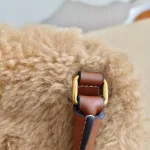 Celine, Shearling Heart Bag, Medium, Beige, Like New - Image 13