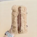 Celine, Shearling Heart Bag, Medium, Beige, Like New - Image 15