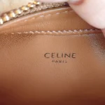 Celine, Shearling Heart Bag, Medium, Beige, Like New - Image 17