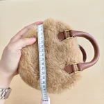 Celine, Shearling Heart Bag, Medium, Beige, Like New - Image 23