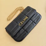 Celine, Chian Shoulder Bag, , Black, Very Like New - Image 11