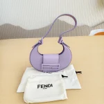 Fendi, Mini Cookie Hobo Bag, , Purple, New - Image 2