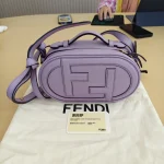 Fendi, O'clock Mini Camera Case, , Purple, New - Image 2