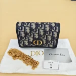 Dior, 30 Montaigne Nano Pouch, Nano, Blue, Used Once - Image 2