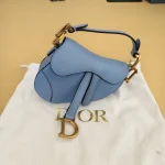 Dior, Micro Saddle Bag, Micro, Blue, New - Image 2