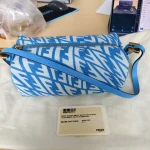 Fendi, Vertigo Mini Shoulder Bag, , Blue, New - Image 2