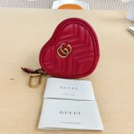 Gucci, GG Marmont Hear-Shaped Coin Purse, , Red, New - Image 2