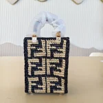 Fendi, Mini Sunshine Shopper Tote, , Black, New - Image 3