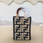 Fendi, Mini Sunshine Shopper Tote, , Black, New - Image 4