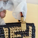 Fendi, Mini Sunshine Shopper Tote, , Black, New - Image 8