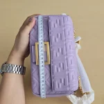 Fendi, Baguette Bag, , Purple, New - Image 24