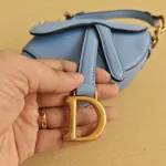 Dior, Micro Saddle Bag, Micro, Blue, New - Image 7
