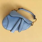 Dior, Micro Saddle Bag, Micro, Blue, New - Image 11