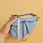 Dior, Micro Saddle Bag, Micro, Blue, New - Image 21