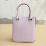 Prada, Small Brushed Leather Tote, Small, Pink, Like New - Image 4