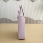 Prada, Small Brushed Leather Tote, Small, Pink, Like New - Image 6