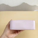 Prada, Small Brushed Leather Tote, Small, Pink, Like New - Image 7