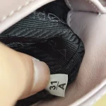 Prada, Small Brushed Leather Tote, Small, Pink, Like New - Image 15