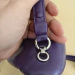 Prada, Nappa Leather Triangle Bag, , Purple, Used Once - Image 10