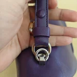 Prada, Nappa Leather Triangle Bag, , Purple, Used Once - Image 11