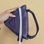 Prada, Nappa Leather Triangle Bag, , Purple, Used Once - Image 23