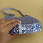 Prada, Cleo Satin Bag With Crystals, , Purple, New - Image 24