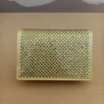 Prada, Satin Crystal Cardholder with shoulder Strap, , Yellow, New - Image 5