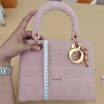 Dior, Medium Lady D-Lite, Medium, Pink, Very Very  Good - Image 27