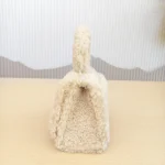 Balenciaga, Fluffy Hour Glass XS Top-Handle Bag, XS, Beige, New - Image 6