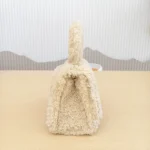 Balenciaga, Fluffy Hour Glass XS Top-Handle Bag, XS, Beige, New - Image 7
