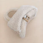 Balenciaga, Fluffy Hour Glass XS Top-Handle Bag, XS, Beige, New - Image 8