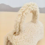 Balenciaga, Fluffy Hour Glass XS Top-Handle Bag, XS, Beige, New - Image 13