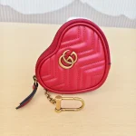 Gucci, GG Marmont Hear-Shaped Coin Purse, , Red, New - Image 3