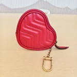 Gucci, GG Marmont Hear-Shaped Coin Purse, , Red, New - Image 5