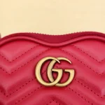 Gucci, GG Marmont Hear-Shaped Coin Purse, , Red, New - Image 14