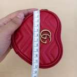 Gucci, GG Marmont Hear-Shaped Coin Purse, , Red, New - Image 21