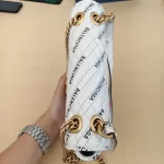 Gucci x Balenciaga, Gucci x Balenciaga Small GG Marmont Flap Bag, 26, White, Used Once - Image 9