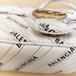Gucci x Balenciaga, Gucci x Balenciaga Small GG Marmont Flap Bag, 26, White, Used Once - Image 13