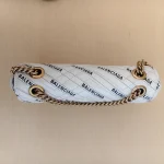 Gucci x Balenciaga, Gucci x Balenciaga Small GG Marmont Flap Bag, 26, White, Used Once - Image 15