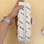 Gucci x Balenciaga, Gucci x Balenciaga Small GG Marmont Flap Bag, 26, White, Used Once - Image 18