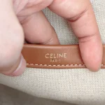 Celine, Small Cabas Thais Bag in Stiped Textile, , Multicolor, New - Image 5