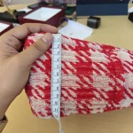 Miu Miu, Terry Cloth Houndstooth Tote, , Red, Very Very Like New - Image 16