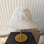 Gucci, Off-White Jumbo GG Canvas Bucket Hat, M, White, New - Image 3