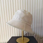 Gucci, Off-White Jumbo GG Canvas Bucket Hat, M, White, New - Image 4