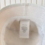Gucci, Off-White Jumbo GG Canvas Bucket Hat, M, White, New - Image 7