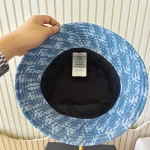 Fendi, Brush Lettering Denim Bucket Hat, M, Blue, New - Image 8