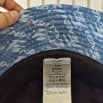 Fendi, Brush Lettering Denim Bucket Hat, M, Blue, New - Image 9