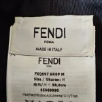 Fendi, Brush Lettering Denim Bucket Hat, M, Blue, New - Image 10