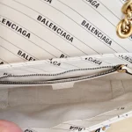 Gucci x Balenciaga, Gucci x Balenciaga Small GG Marmont Flap Bag, 26, White, Used Once - Image 29