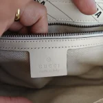 Gucci x Balenciaga, Gucci x Balenciaga Small GG Marmont Flap Bag, 26, White, Used Once - Image 32